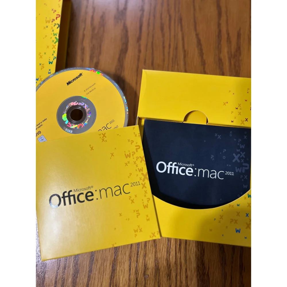 Microsoft Office Mac‎ 2011 Home & Student Software - Yellow